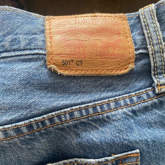 Distressed Levi’s 501 CT 28Wx34L (see description) with buttonfly - Picture 2 of 4